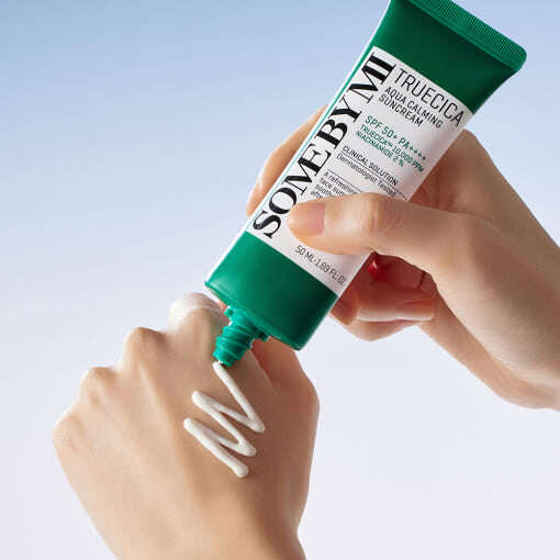 Some by Mi Truecica Aqua Calming Suncream 50+ PA++++ 50ml - All Day Pretty Korean Beauty some by mi