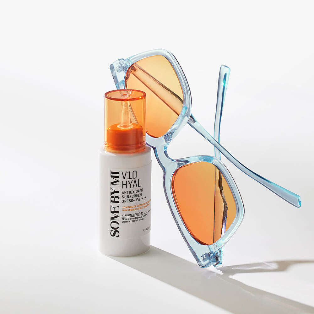 Some by Mi V10 Hyal Antioxidant Sunscreen SPF 50+ PA++++ 40ml - All Day Pretty Korean Beauty some by mi