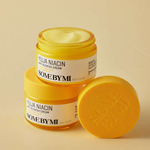 Some by Mi Yuja Niacin Anti Blemish Cream 60g - All Day Pretty Korean Beauty some by mi