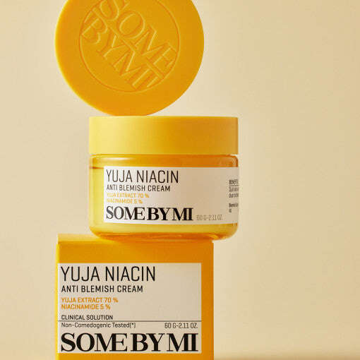 Some by Mi Yuja Niacin Anti Blemish Cream 60g - All Day Pretty Korean Beauty some by mi
