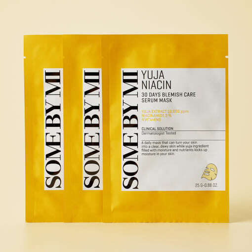 Some by Mi Yuja Niacin Blemish Care Serum Mask 25g*10ea - All Day Pretty Korean Beauty some by mi