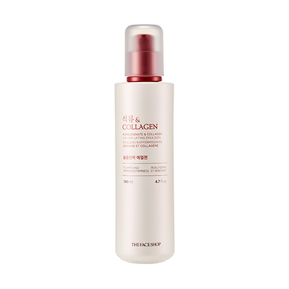 THE FACE SHOP Pomegranate And Collagen Volume Lifting Emulsion 140ml - All Day Pretty Emulsion The face shop
