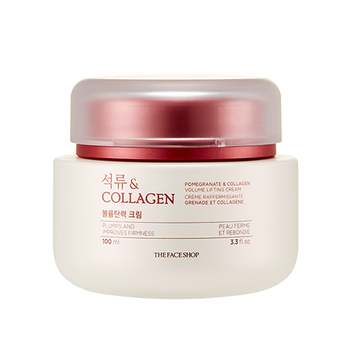 THE FACE SHOP Pomegranate And Collagen Volume Lifting Cream 100ml - All Day Pretty Cream The face shop