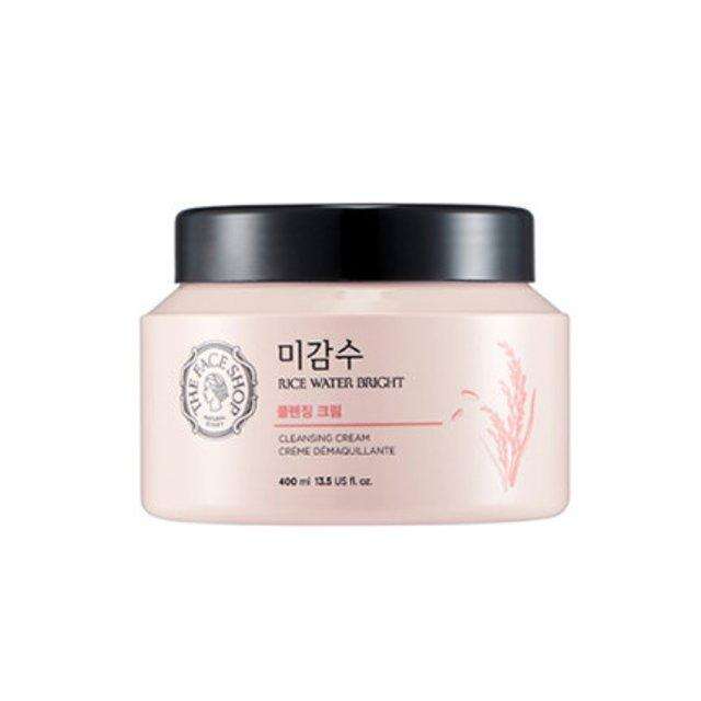 THE FACE SHOP RICE WATER BRIGHT Cleansing Cream 400ml - All Day Pretty Cleansers The face shop