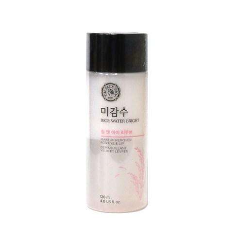 THE FACE SHOP Rice Water Bright Lip & Eye Remover 120ml - All Day Pretty Lip & Eye Remover The face shop
