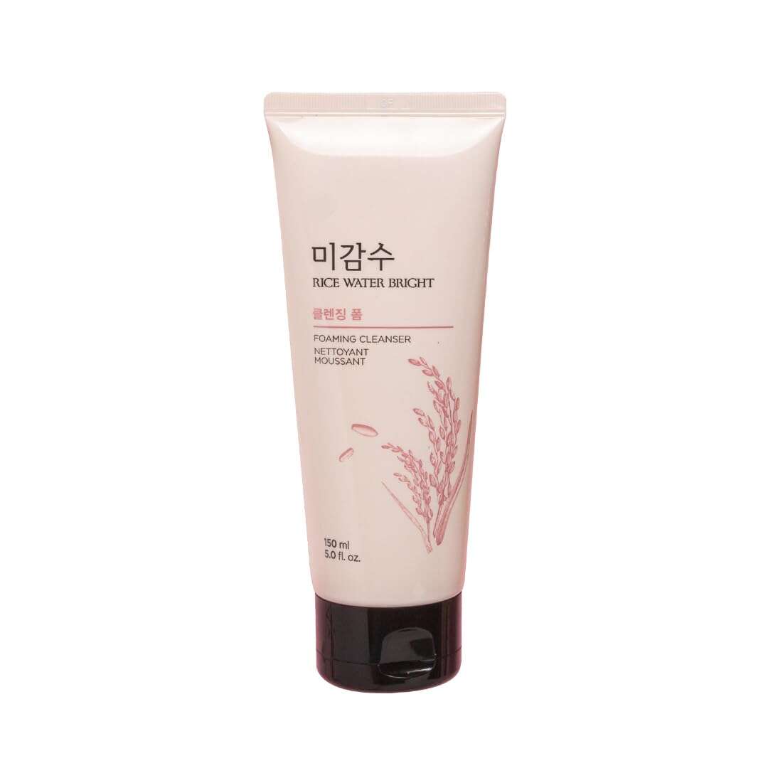 THE FACE SHOP Rice Water Bright Rice Bran Foaming Cleanser 150ml - All Day Pretty Cleansing Foam The face shop