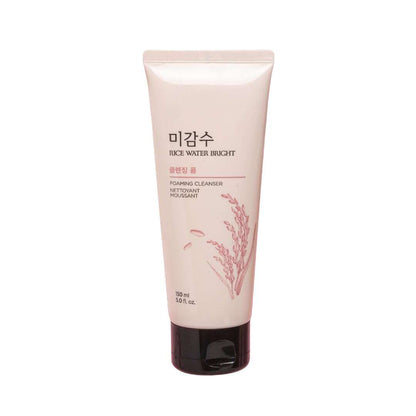 THE FACE SHOP Rice Water Bright Rice Bran Foaming Cleanser 150ml - All Day Pretty Cleansing Foam The face shop