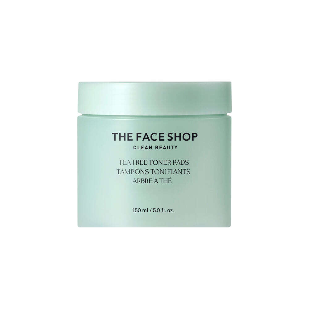 THE FACE SHOP Tea Tree Toner Pads 150ml (70 Sheets) - All Day Pretty Toner Pad The face shop