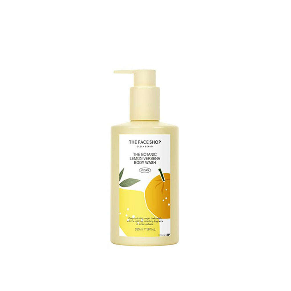 THE FACE SHOP The Botanic Lemon Verbena Body Wash 350ml - All Day Pretty Body Wash The face shop