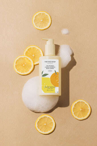 THE FACE SHOP The Botanic Lemon Verbena Body Wash 350ml - All Day Pretty Body Wash The face shop