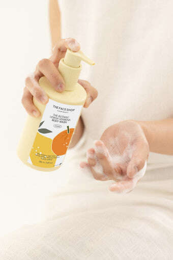 THE FACE SHOP The Botanic Lemon Verbena Body Wash 350ml - All Day Pretty Body Wash The face shop