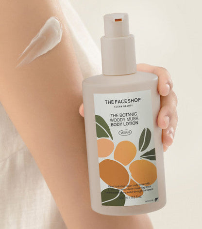 THE FACE SHOP The Botanic Woody Musk Body Lotion 350ml - All Day Pretty Body Lotion The face shop