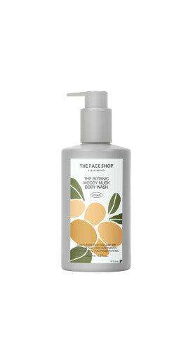 THE FACE SHOP The Botanic Woody Musk Body Wash 350ml - All Day Pretty Body Wash The face shop