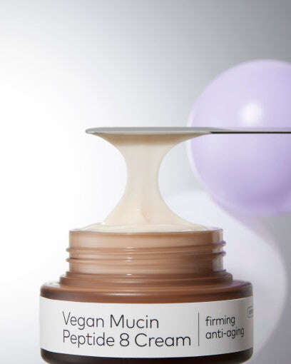 THE FACE SHOP Vegan Mucin firming Peptide 8 Cream 50ml - All Day Pretty Korean Beauty The face shop