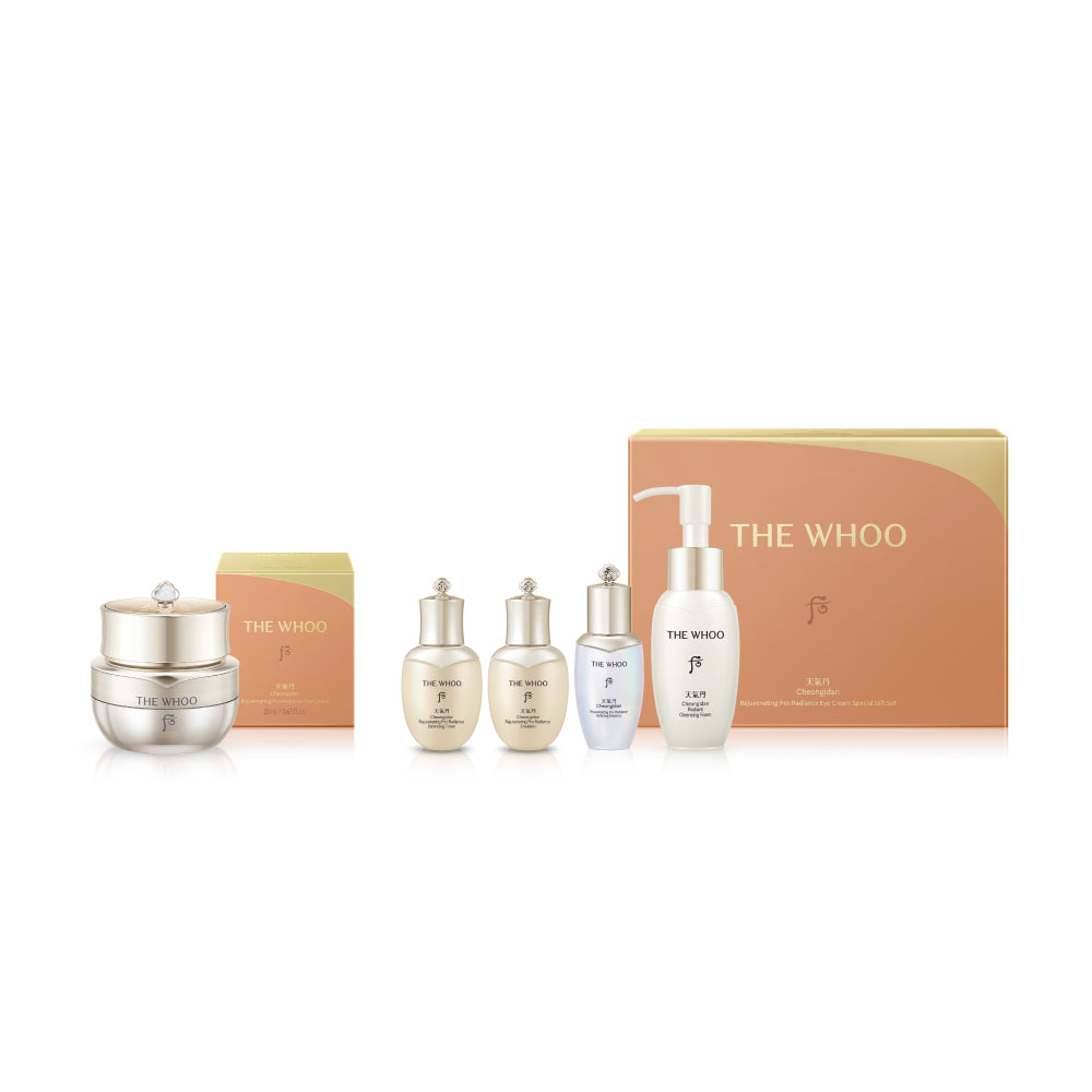 THE WHOO Cheongidan Rejuvenating Pro-Radiance Eye Cream Special Gift SET - All Day Pretty Skincare SET The whoo