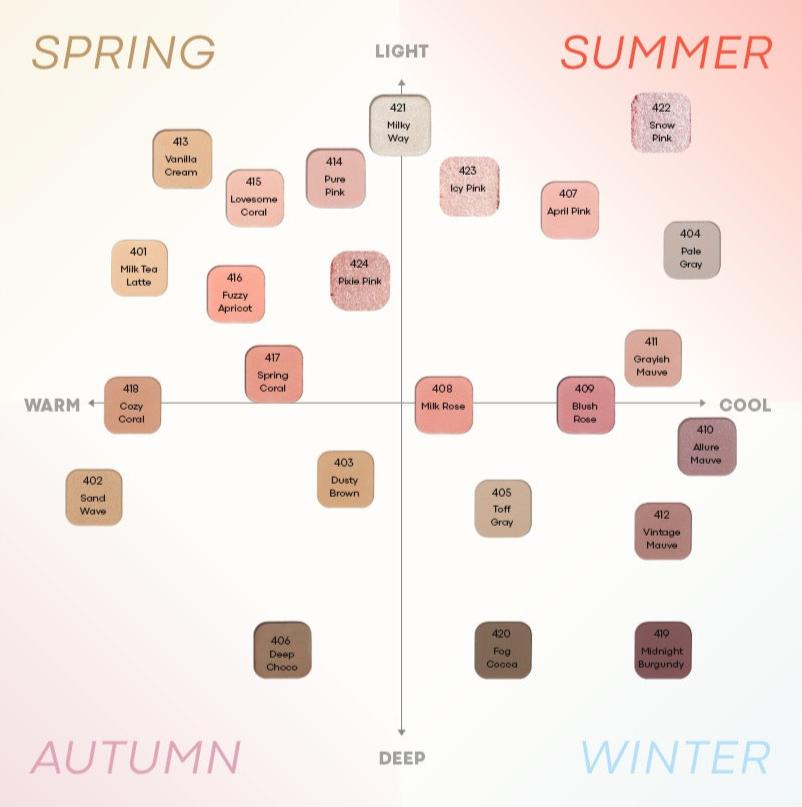 TONYMOLY Eye Tone Single Eye Shadow #401~#413 - All Day Pretty Korean Beauty TONYMOLY