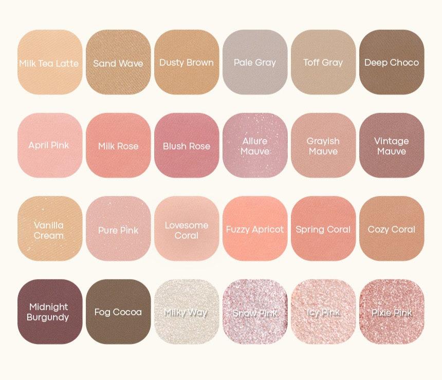 TONYMOLY Eye Tone Single Eye Shadow #414~#427 - All Day Pretty Korean Beauty TONYMOLY