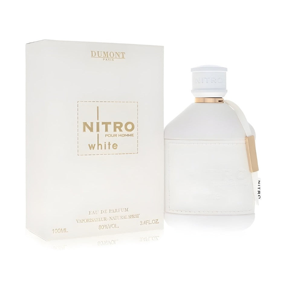 Dumont Nitro White by Dumont Paris Eau De Parfum Spray 3.4 oz for Men