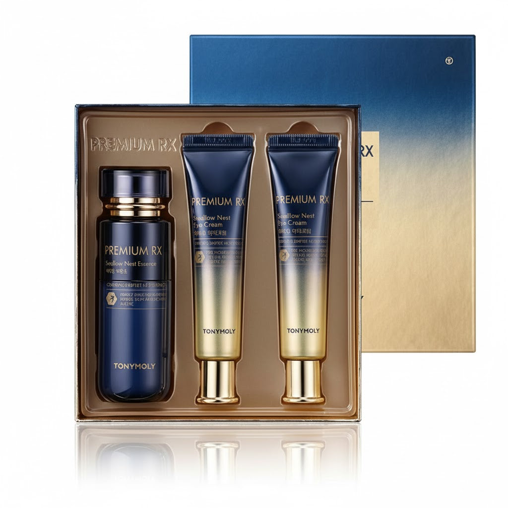 TONYMOLY Premium RX Swallow Nest Essence 55ml + Oogcrème 30ml x 2p Set