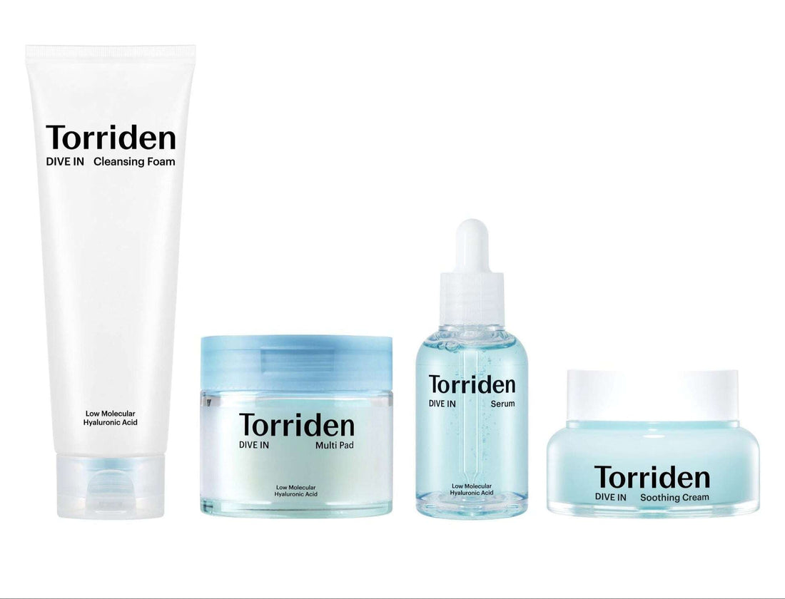 Torriden DIVE IN Hyaluronic Acid Skincare SET - All Day Pretty Skincare SET torriden