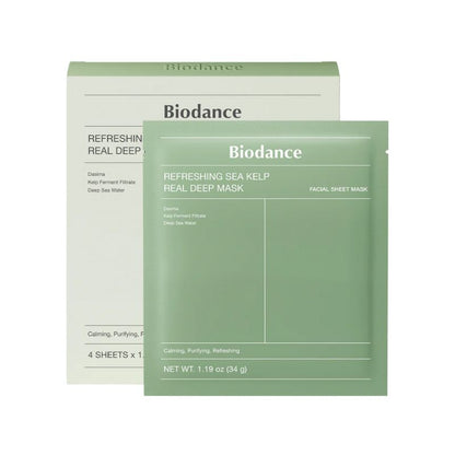 Biodance Refreshing Sea Kelp Real Deep Mask 34g X 4ea