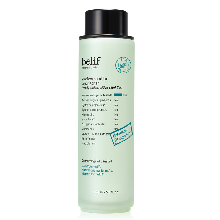 belif Problem Solution Vegan Toner 150ml - All Day Pretty Korean Beauty belif