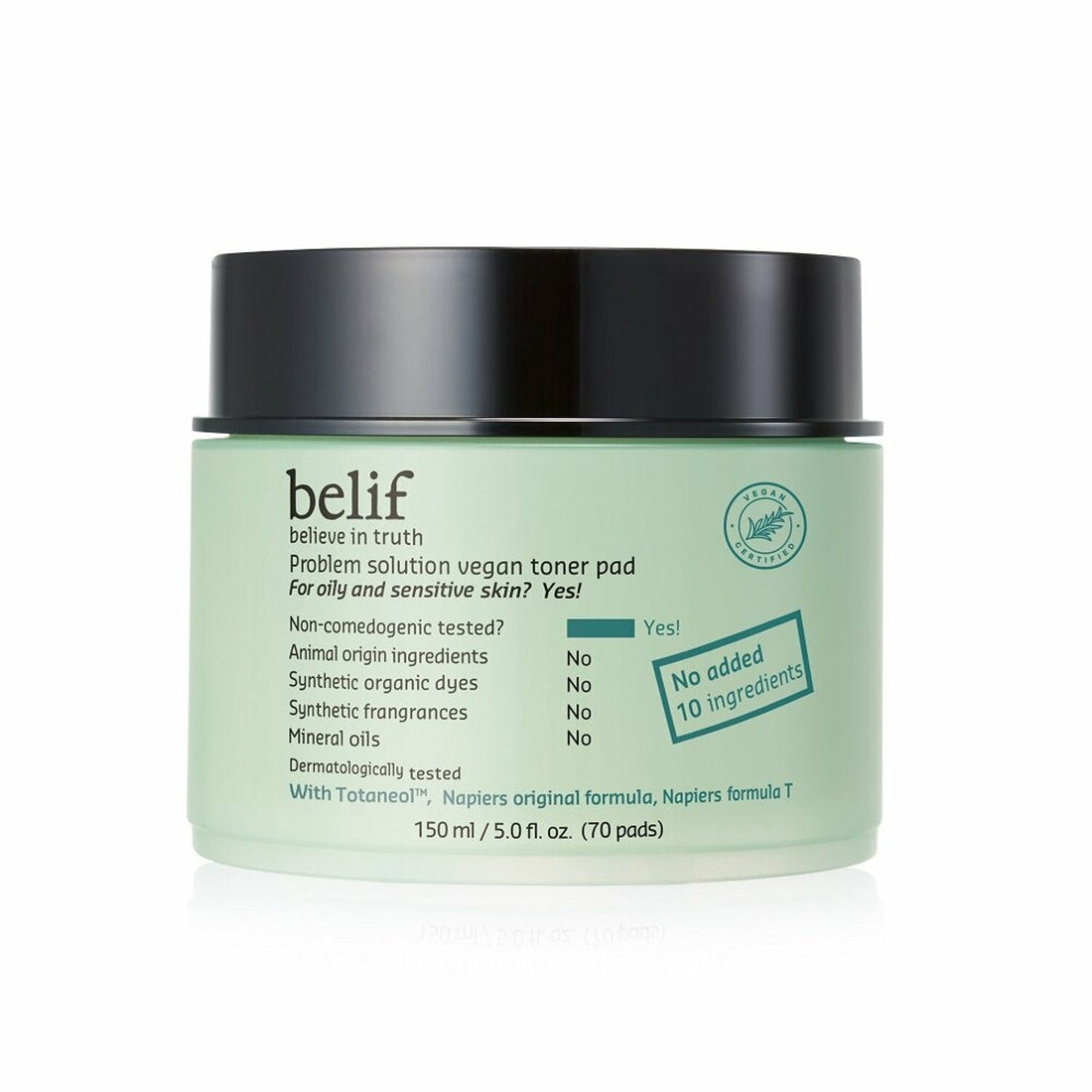 belif Problem Solution Vegan Toner Pad 150ml(70 pads) - All Day Pretty Korean Beauty belif