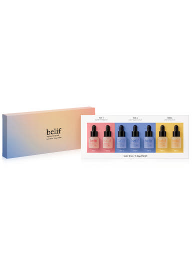 belif Super Drops 7 Days Trial Kit 6ml*7ea - All Day Pretty Korean Beauty belif