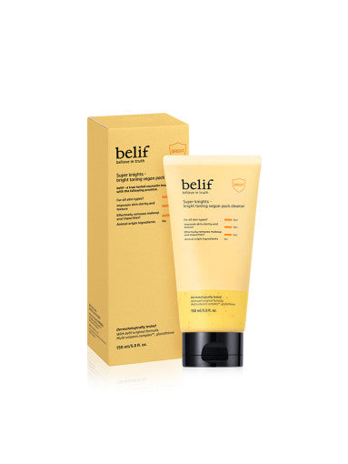 belif Super Knights Bright Toning Vegan Pack Cleanser 150ml - All Day Pretty Korean Beauty belif