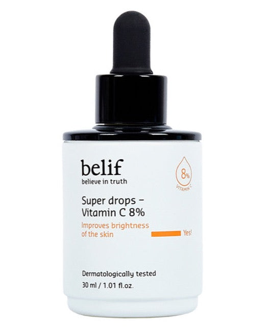 belif Super drops Vitamin C 8% Ampoule 30ml - All Day Pretty Korean Beauty belif