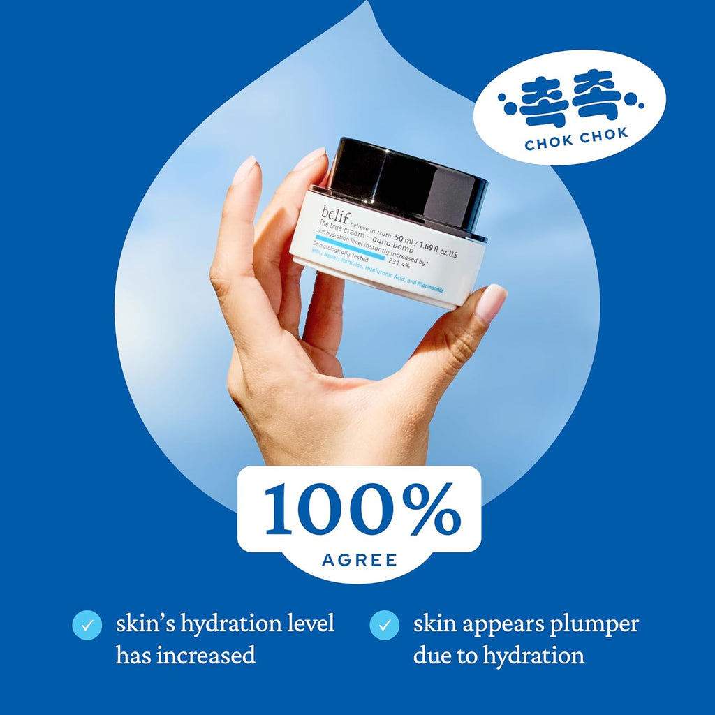 belif The True cream Aqua Bomb 50ml - All Day Pretty Korean Beauty belif
