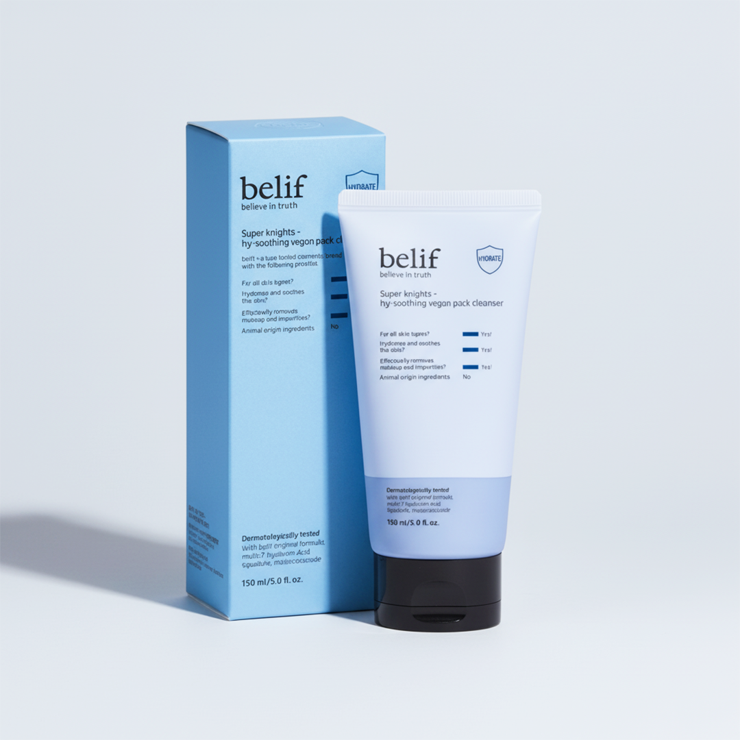 belif Super Knights Hy-soothing Vegan Pack Cleanser 150ml