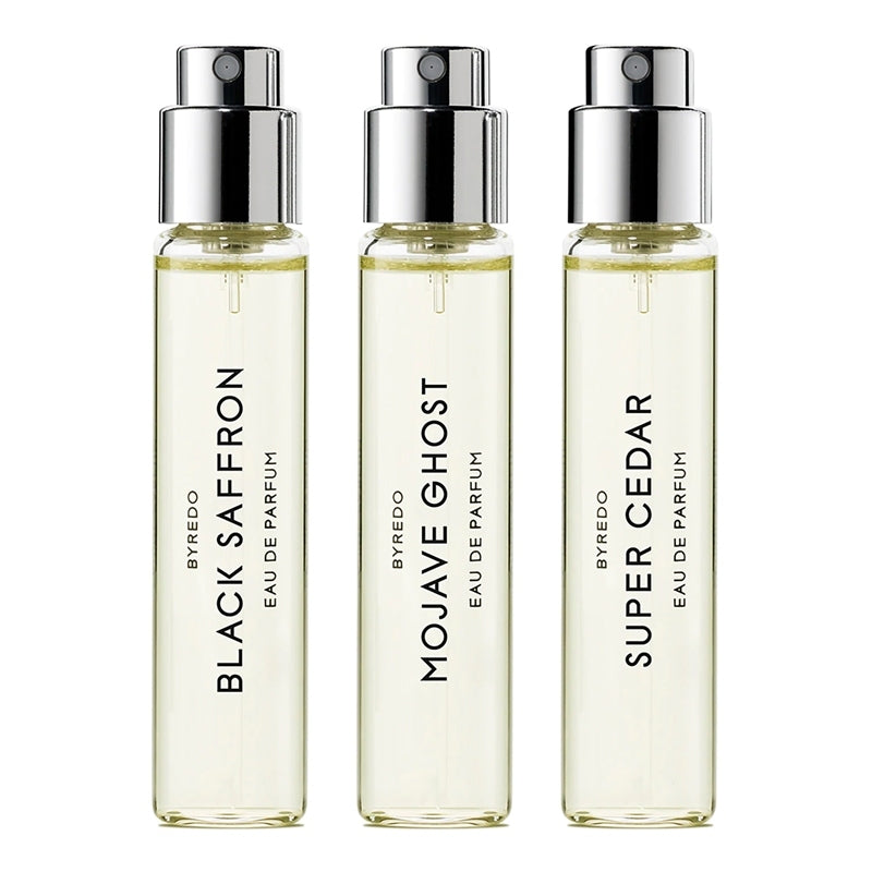 Byredo La Selection Boisee Gift Set 12ml Black Saffron EDP + 12ml Mojave Ghost EDP + 12ml Super Cedar EDP