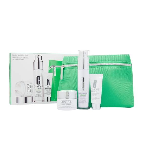 Clinique Even Better Gift Set 30ml Perfecting Serum + 30ml Moisturizing Gel Cream + 30ml Exfoliating Jelly(Exc)()