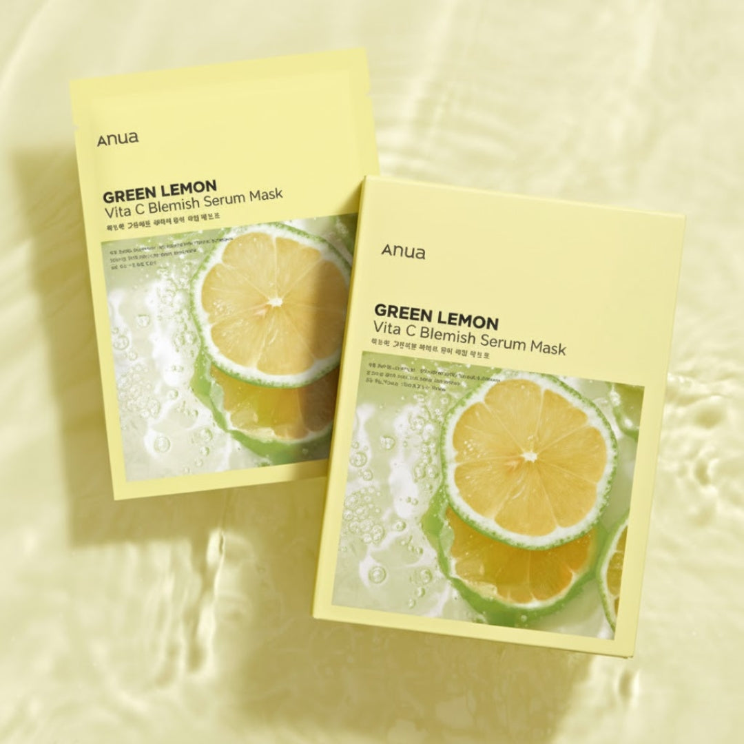 Anua Green Lemon Vita C Blemish Serum Mask 25ml X 10ea