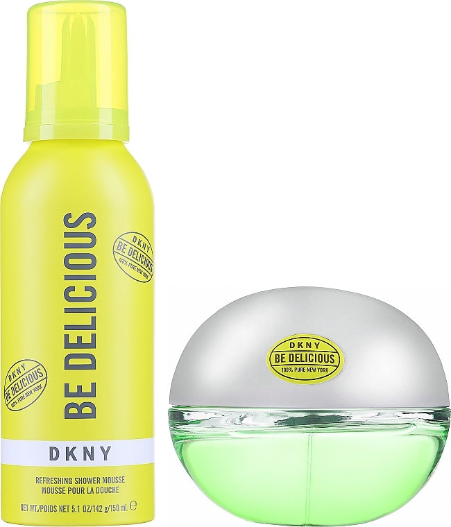 DKNY Be Delicious Gift Set 100ml EDP + 150ml Refreshing Shower Mousse(Exc)()