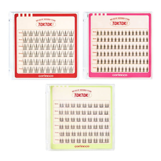 CORINGCO Toktok-Hara No Glue Eyelash (48pcs ,54pcs, 90pcs) (4 Types)
