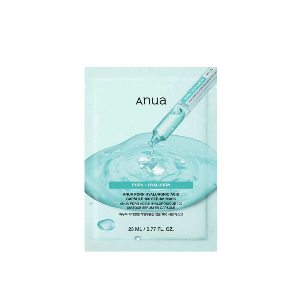 Anua PDRN Hyaluronic Acid Capsule 100 Serum Mask Sheet 23ml*10ea