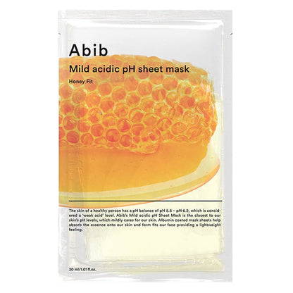 Abib Mild acidic pH sheet mask Honey fit 30ml