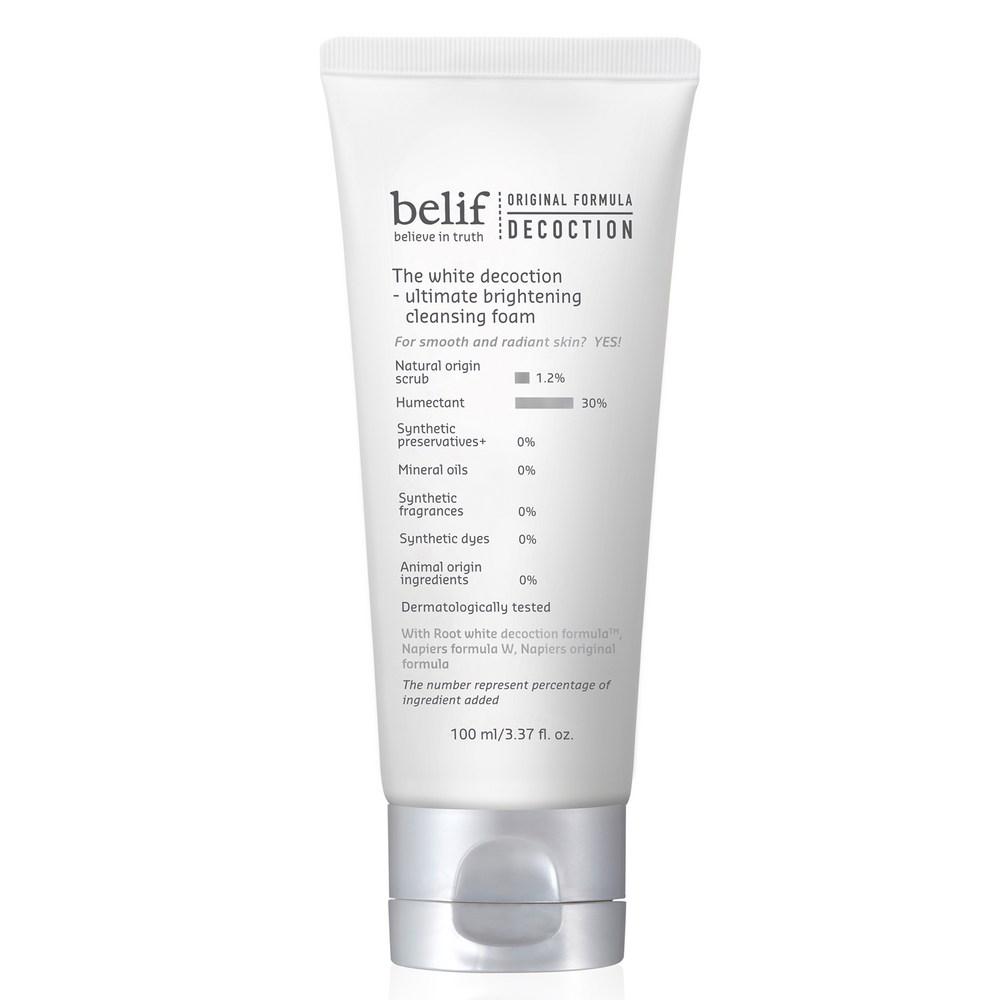 belif The White Decoction Ultimate Brightening Cleansing Foam 100ml