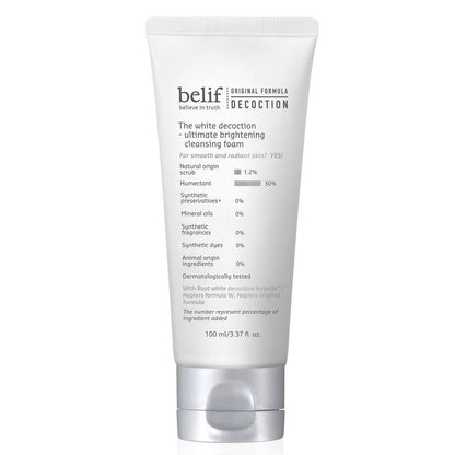 belif The White Decoction Ultimate Brightening Cleansing Foam 100ml