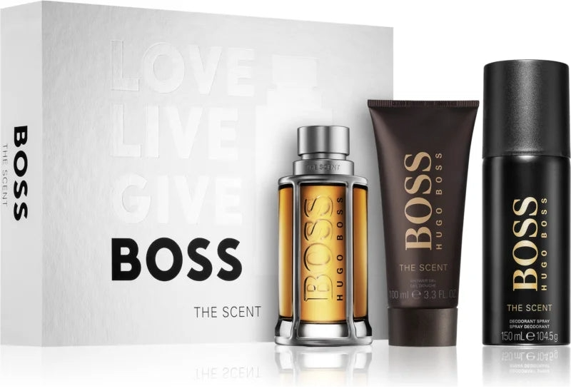 Hugo Boss Boss The Scent Gift Set 100ml EDT + 100ml Shower Gel + 150ml Deodorant Spray
