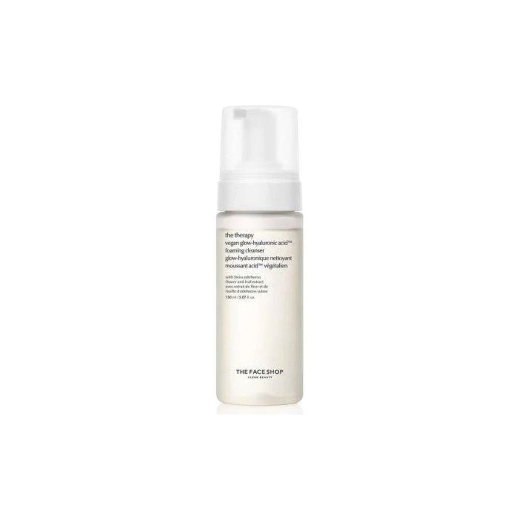 THE FACE SHOP: The Therapy Vegan Glow Hyaluronic Acid Foaming Cleanser 150ml