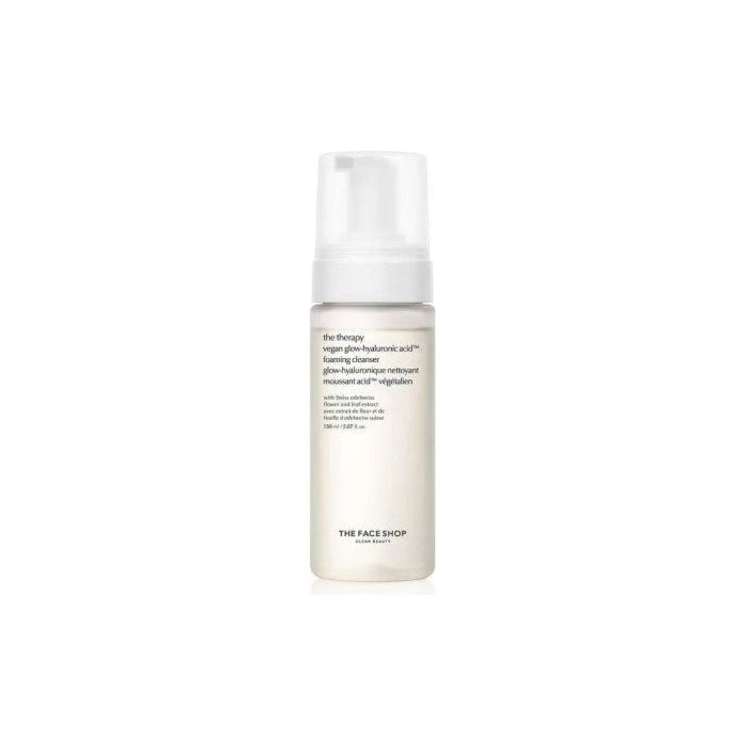 THE FACE SHOP: The Therapy Vegan Glow Hyaluronic Acid Foaming Cleanser 150ml