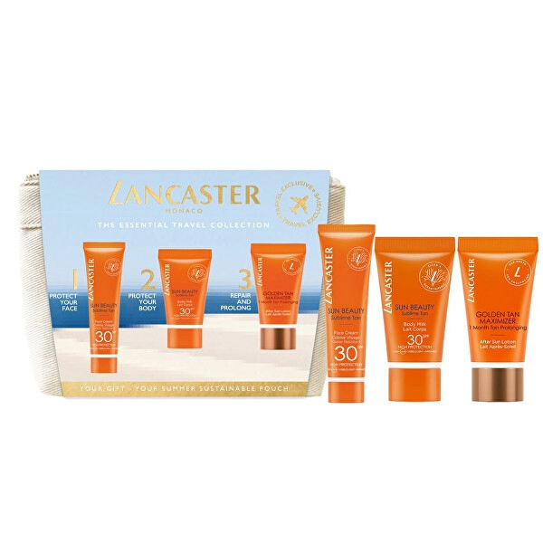 Lancaster Sun Beauty Gift Set 50ml Sun Beauty Body Milk SPF30 + 50ml After Sun Golden Maximiser + 30ml Sun Beauty Gezichtscrème SPF30