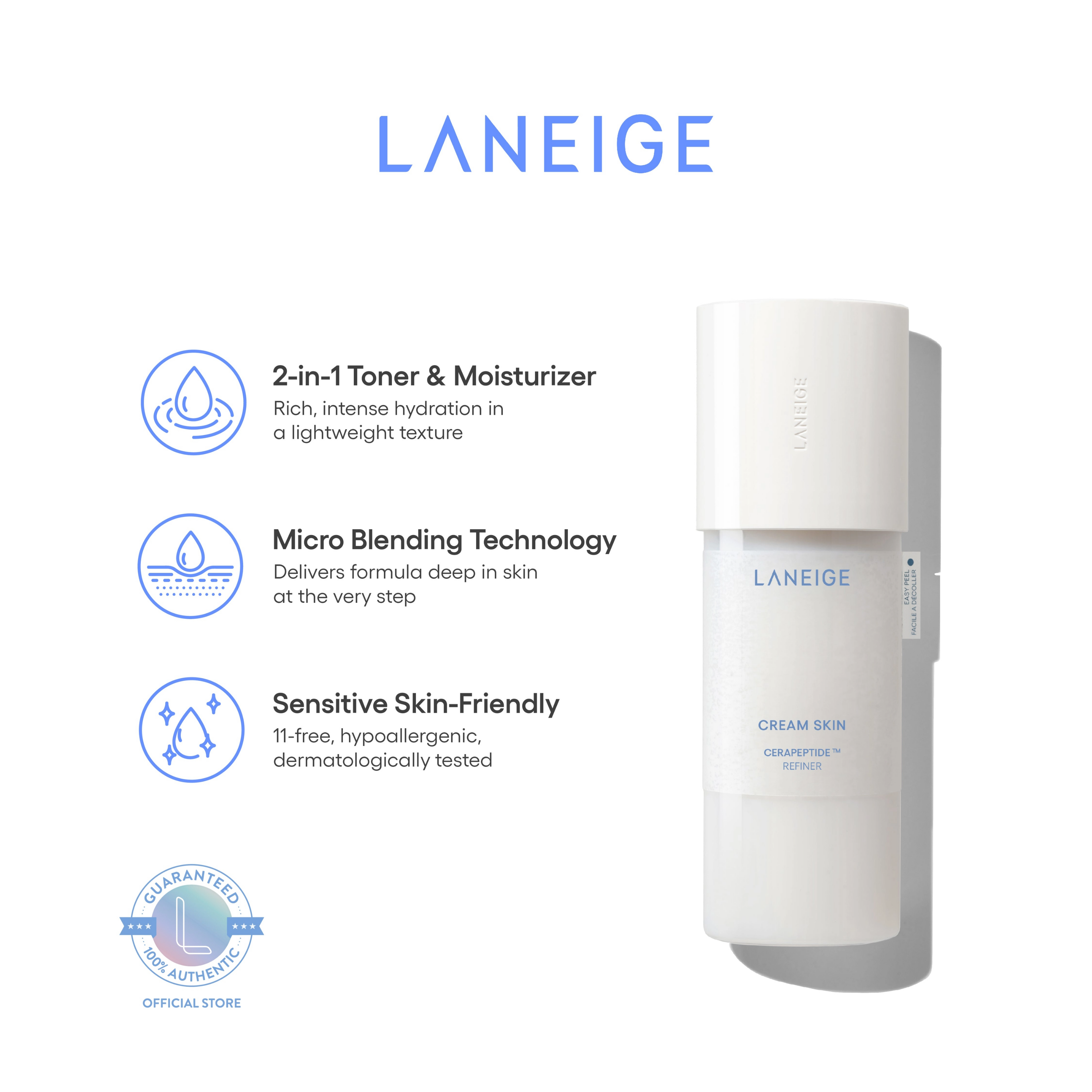 LANEIGE Cream Skin Cerapeptide Refiner 170ml