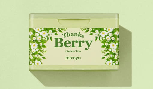 ma:nyo Thanks Berry Green Tea Mask 310ml(30sheets) - All Day Pretty Facial Mask manyo