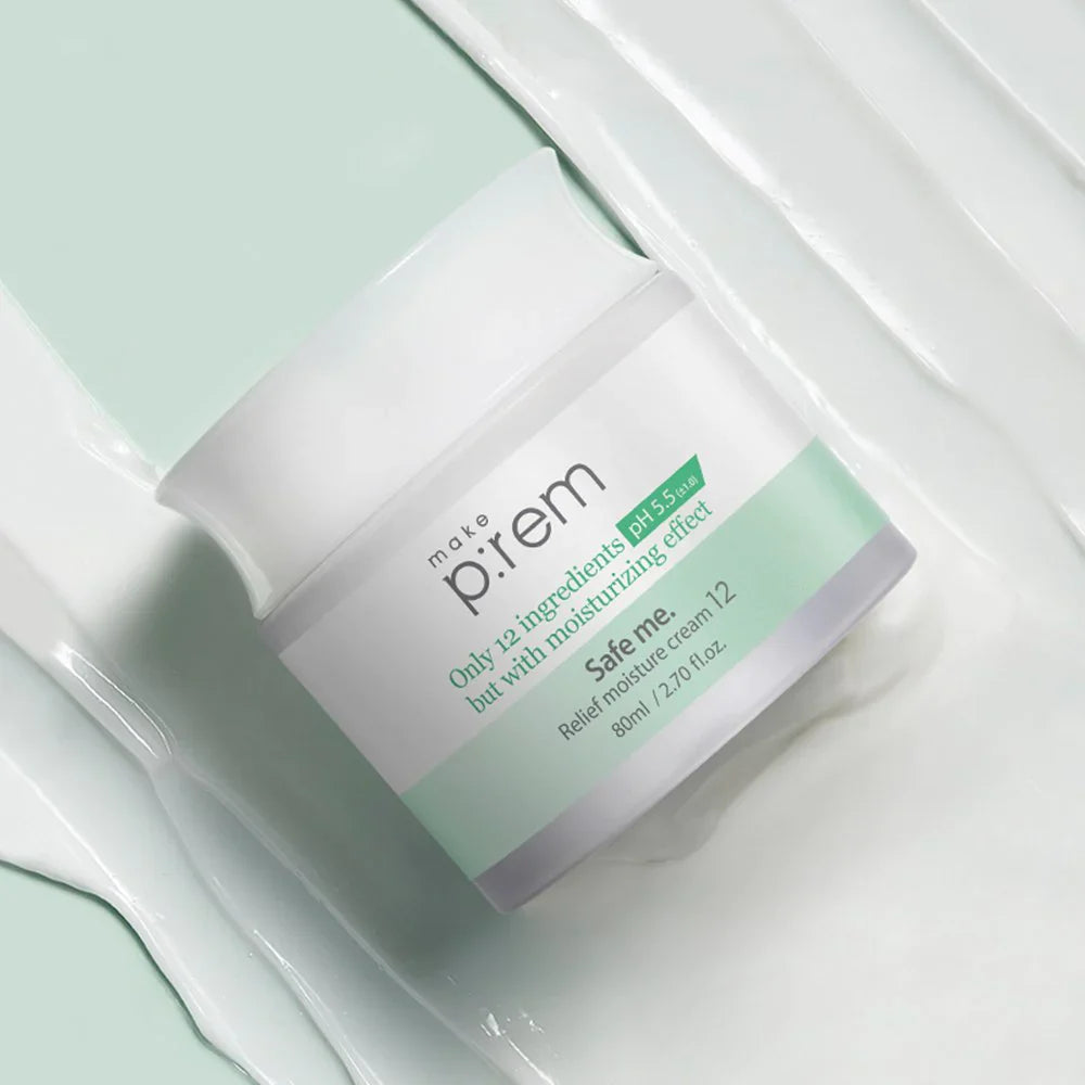 make p:rem Safe Me. Relief Moisture Cream 12 80ml - All Day Pretty Korean Beauty make prem