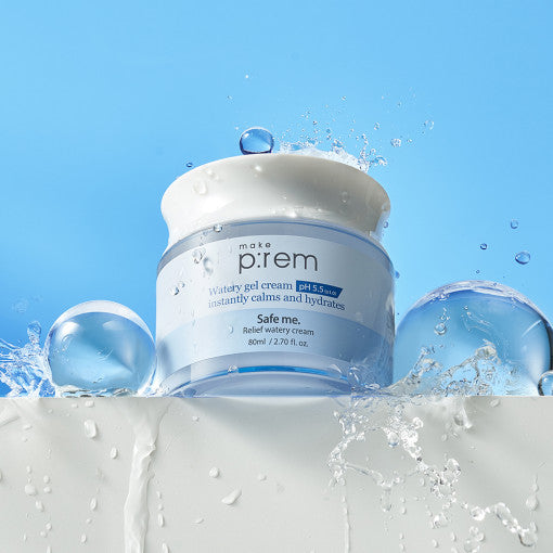 make p:rem Safe Me. Relief Watery Cream 80ml - All Day Pretty Korean Beauty make prem