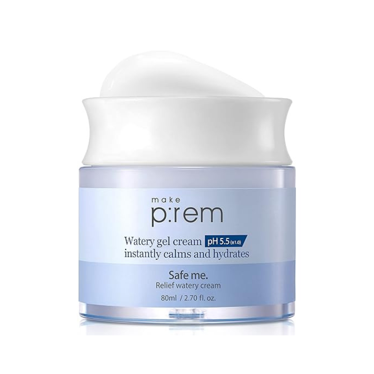 make p:rem Safe Me. Relief Watery Cream 80ml - All Day Pretty Korean Beauty make prem